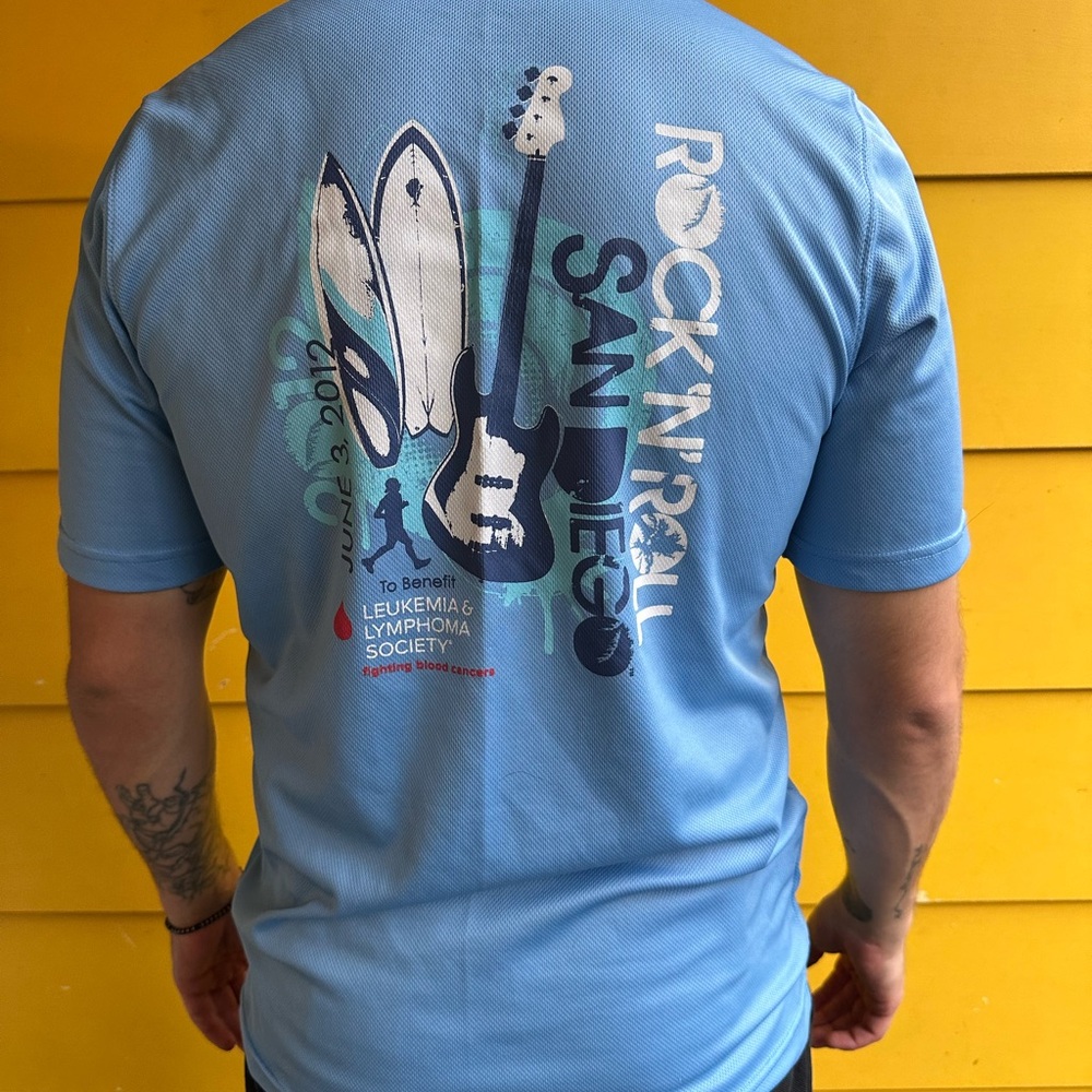 San Diego Marathon 2012 - Blue Graphic T-Shirt